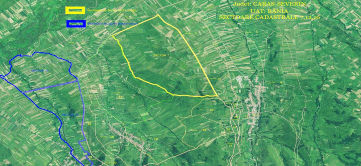 HARTA SECTOARE CADASTRALE BĂNIA