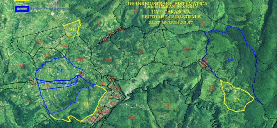 HARTA SECTOARE CADASTRALE CARASOVA